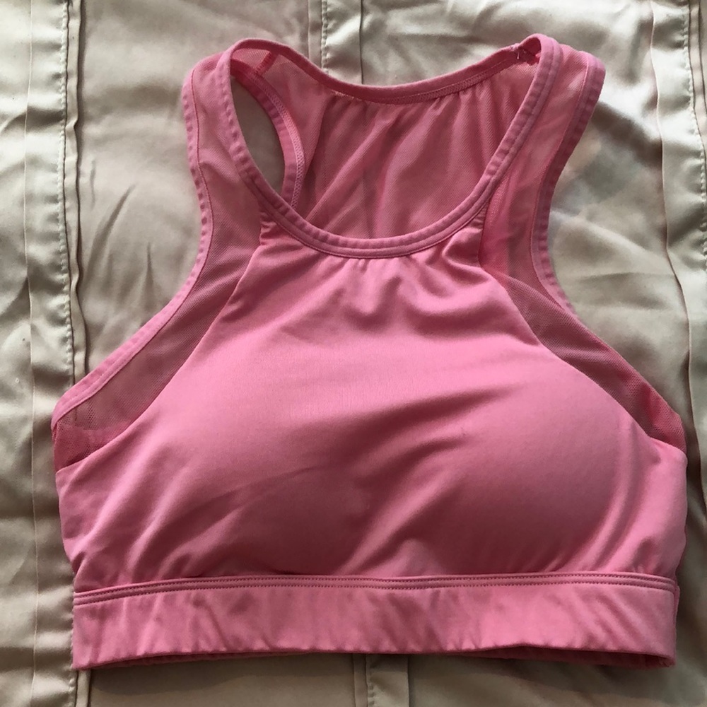 Small Pink Fruit of the Loom padded sports bra